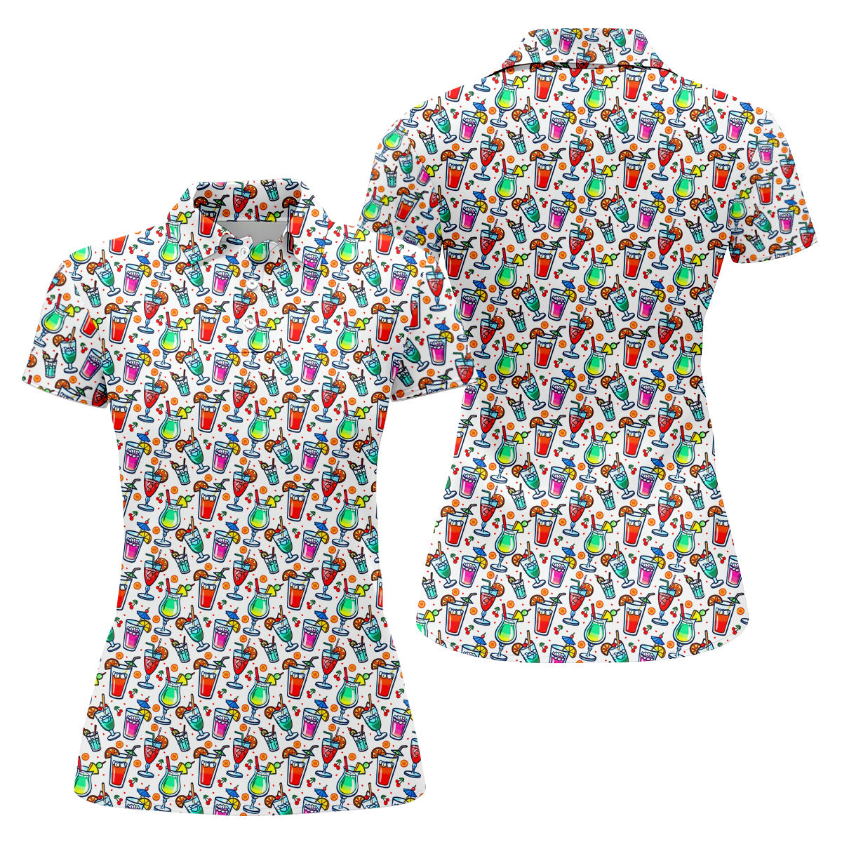 Refreshing Summer Cocktails Cinco De Mayo Celebration Fiesta Themed Golf Shirt For Women