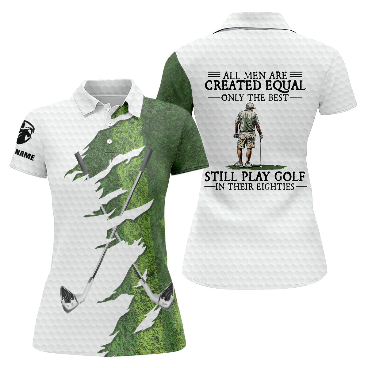 Personalized Ripped Fairway Golf Shirt, Women's Golf Tops, Golf Shirts For Women
