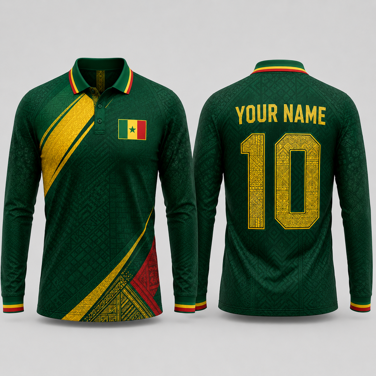Senegal Football V-Neck For Men Football Lover, Senegal National Team Jersey, Soccer Fan Gift