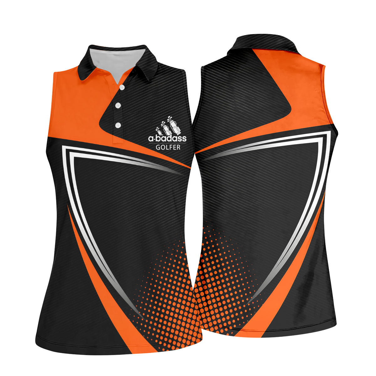 A Badass Golfer LGBT Support Ladies Golf Tops, Gay Pride Month Celebrate Golf Shirt For Women