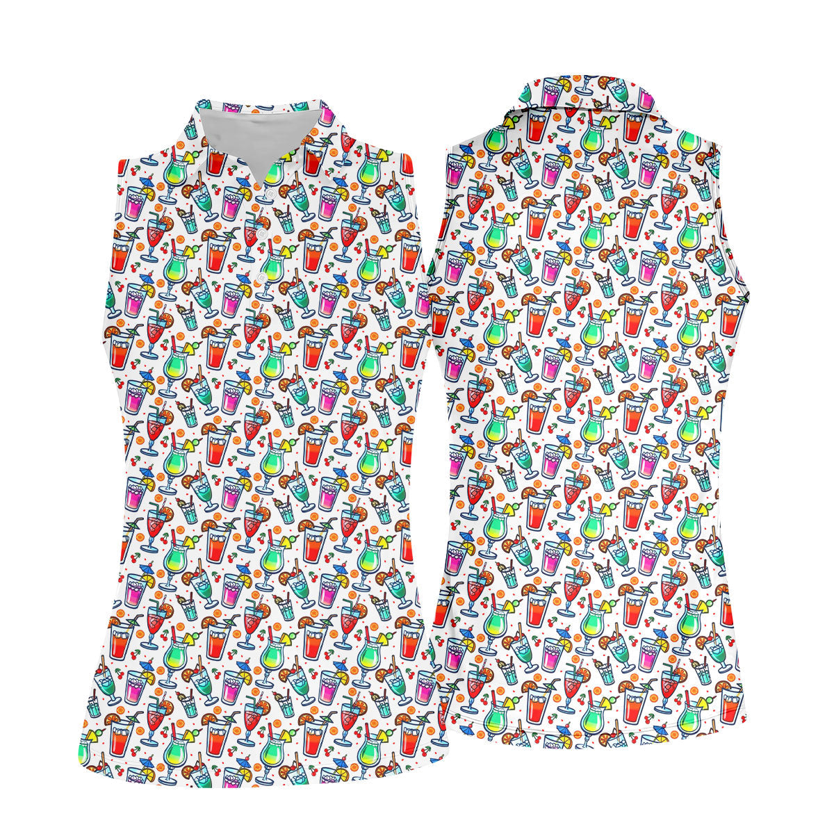 Refreshing Summer Cocktails Cinco De Mayo Celebration Fiesta Themed Golf Shirt For Women