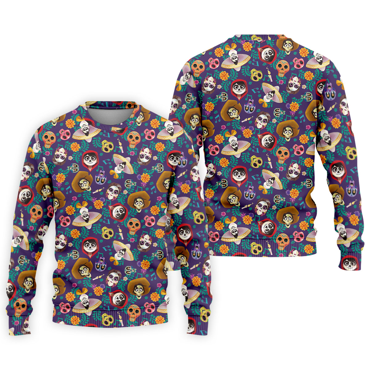 Day Of The Dead Sugar Skull Halloween Golf Polo Shirt, Mens Golf Polo, Golf Apparel For Men