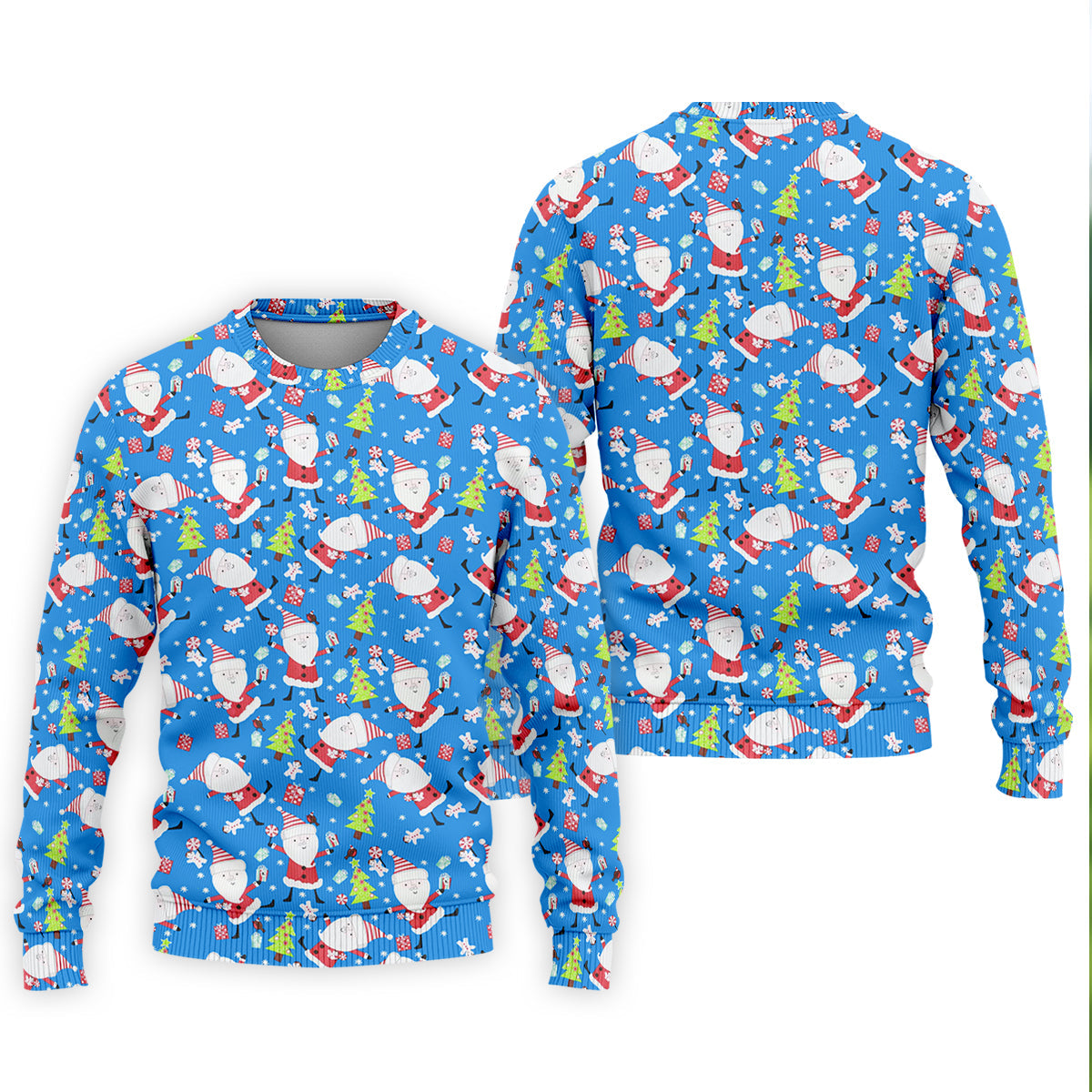 Funny Santa Claus Blue Golf Shirt, Christmas Golf Shirt, Fun Golf Shirts For Men, Golf Gift For Men