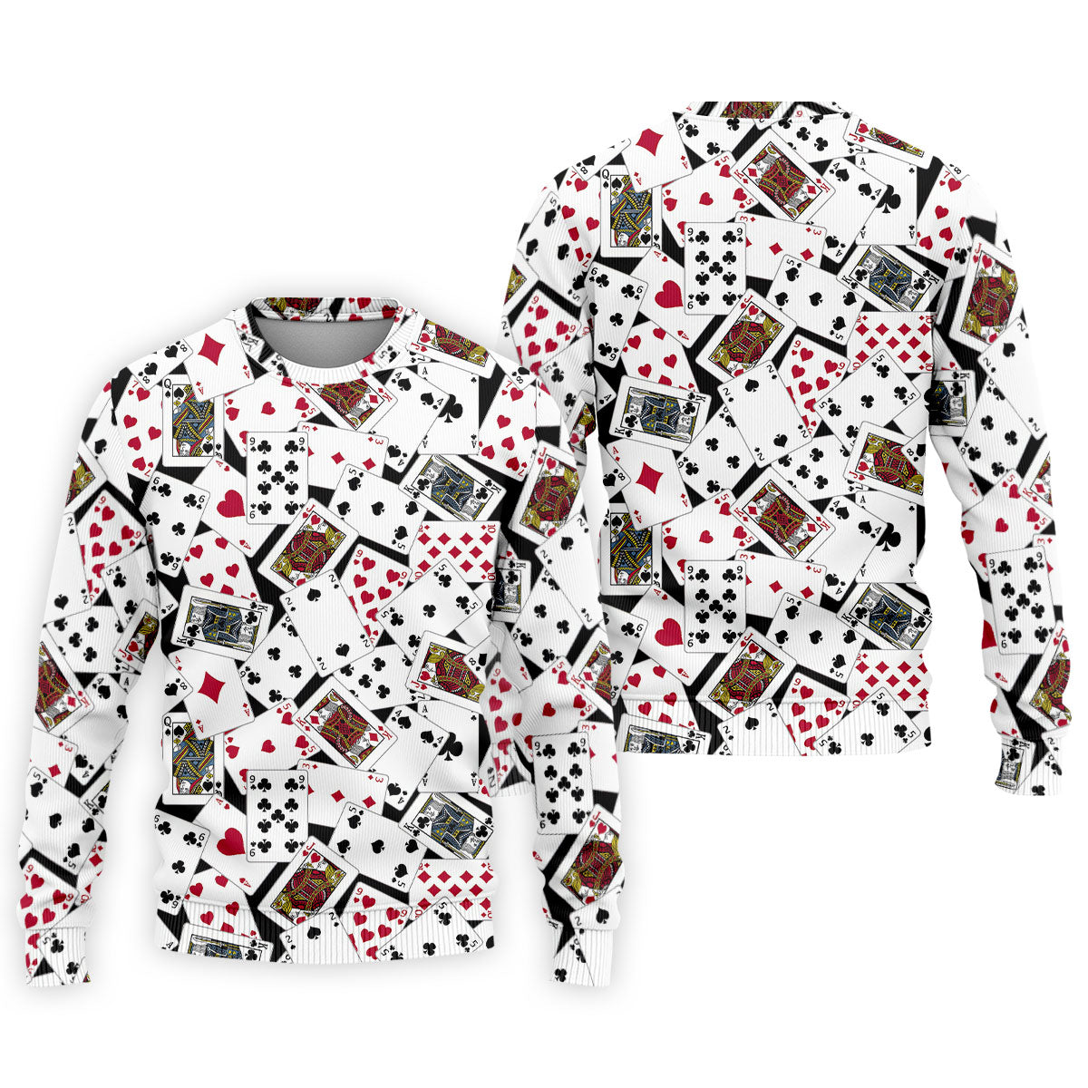 Playing Cards Poker Pattern Hawaiian Golf Shirt, Golf Polo Shirts For Men, Mens Golf Apparel