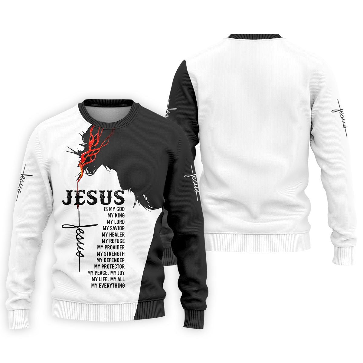 Funny Jesus Is My Everything Horse Polo Shirt, Mens Golf Polo, Printed Golf Shirts