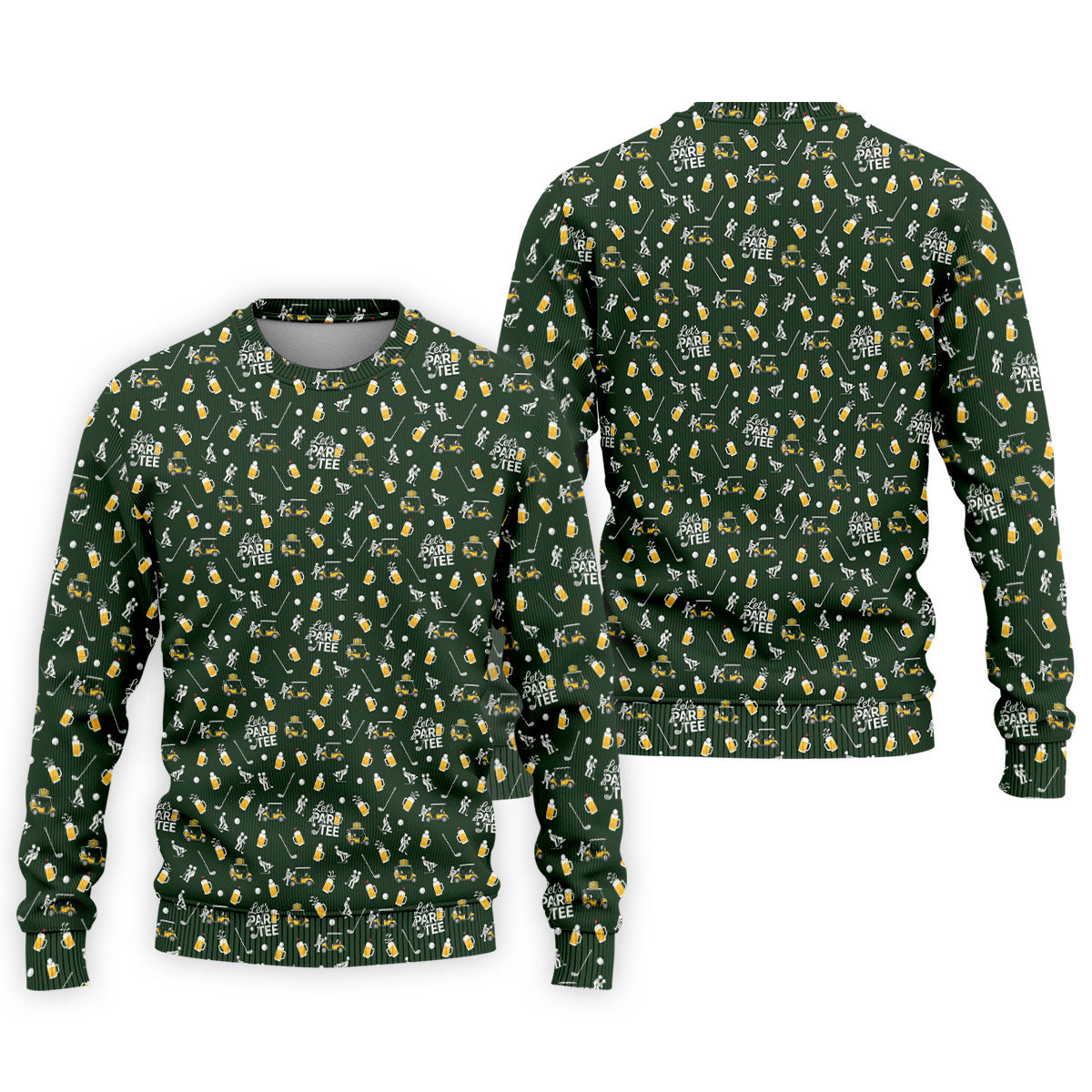 Let's Par Tee Funny Golf Pattern Polo Shirt, Mens Golf Polo, Hawaiian Golf Shirt
