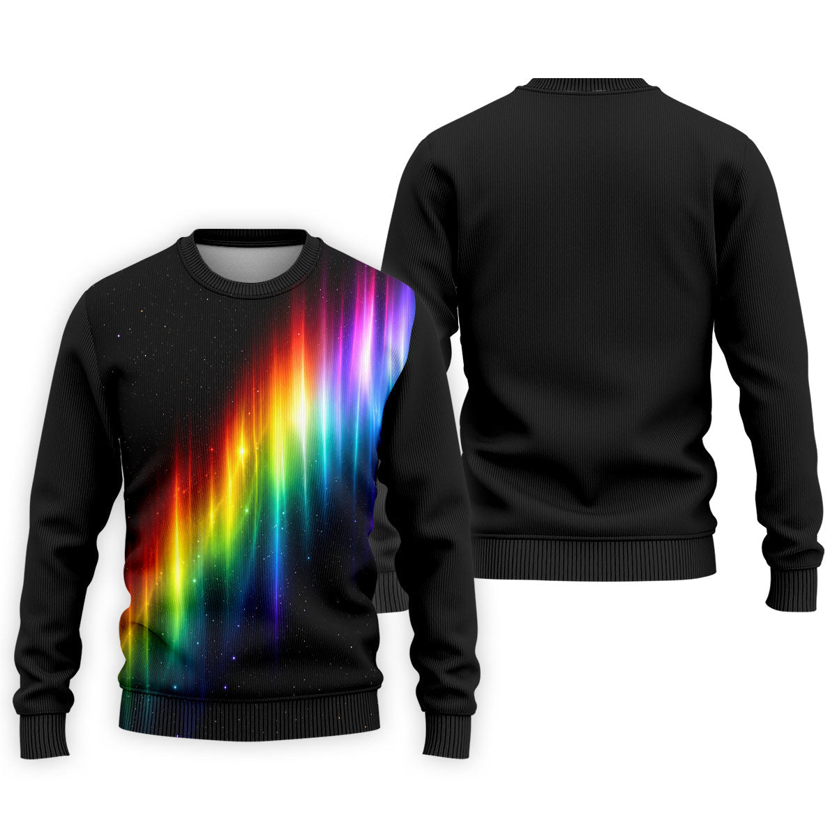 Rainbow Galaxy LGBT Support Gradient Golf Tops For Men, Pride Month Golf Shirts For Men