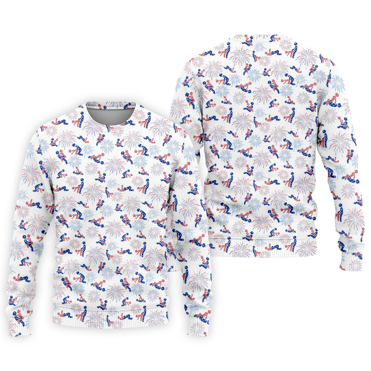 US Flag Pattern Naughty Couple Stick Figures Funny Golf Shirt, 250 Years Golf Shirts For Men