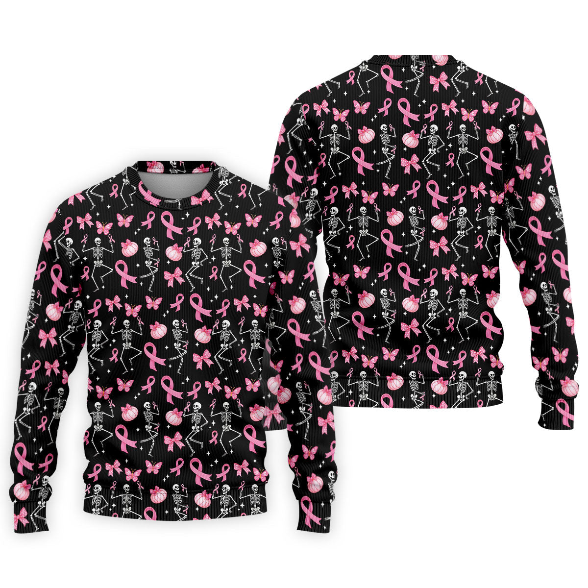 Funny Skeleton Breast Cancer Men's Golf Shirt, Breast Cancer Awareness Shirt, Golf Gift For Men