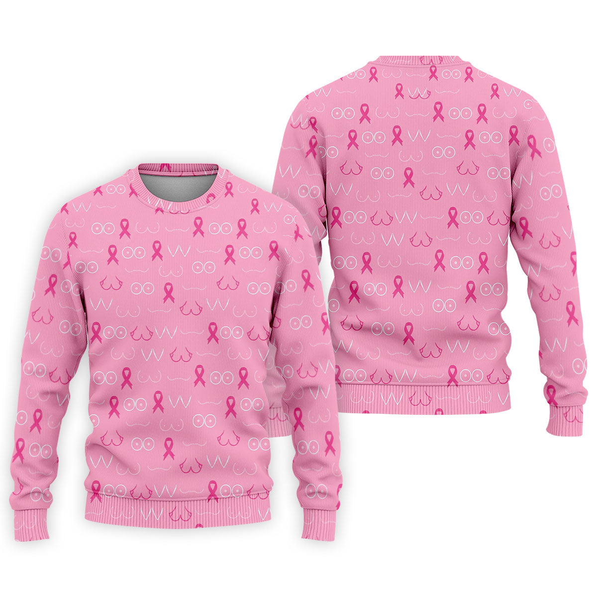 Pink Breast Line Art Breast Cancer Polo Shirt, Men's Golf Shirt, Mens Golf Apparel