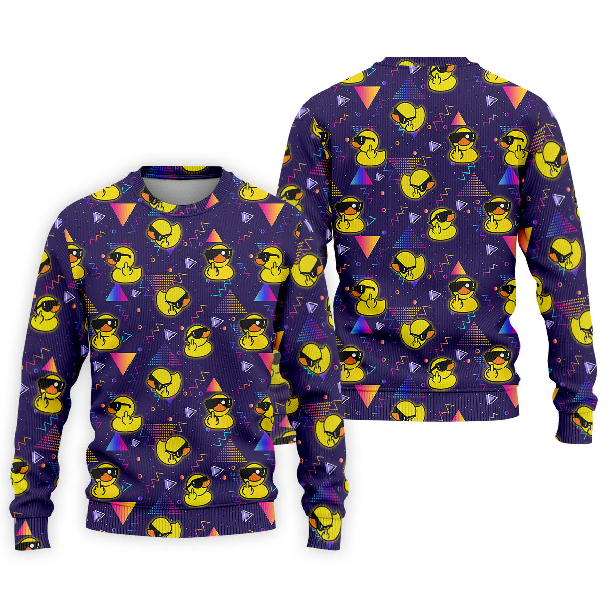 Funny Yellow Duck Sunglasses Golf Shirt, Men's Golf Shirt, Cute Golf Outfit, Polo Shirts For Men