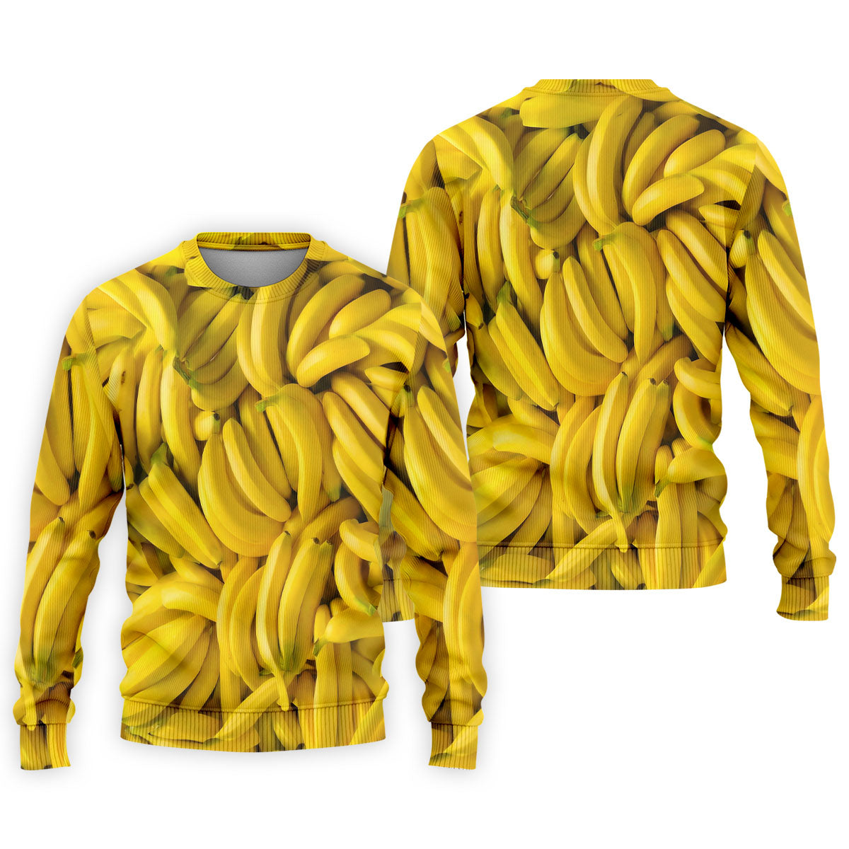Realistic Banana Print Hawaiian Golf Shirt, Polo Shirts For Men, Mens Golf Apparel