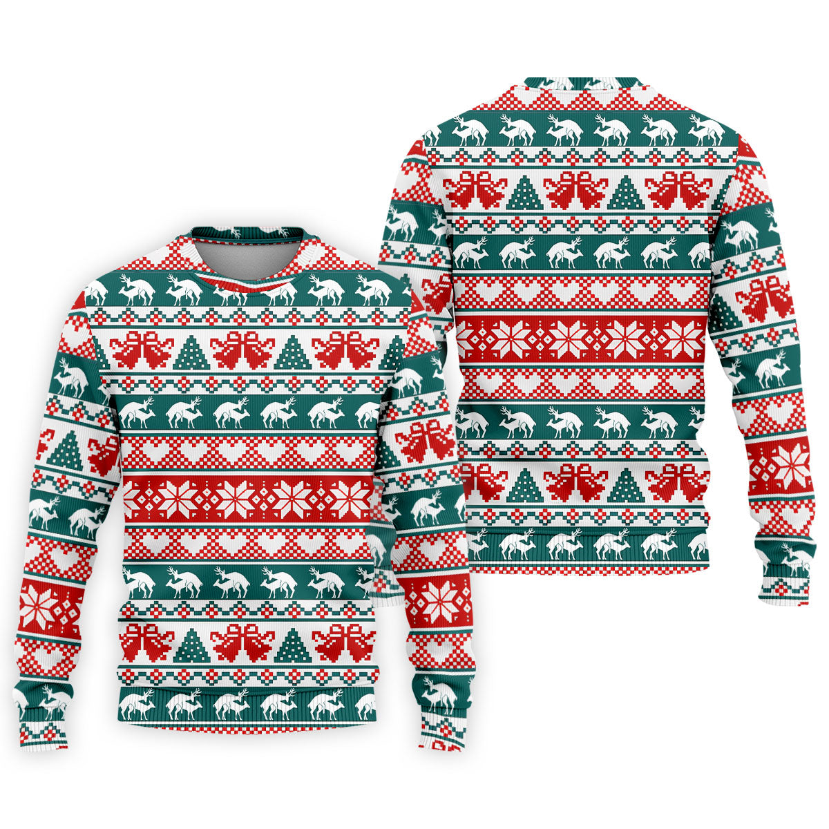 Christmas Reindeer Bells Snowflake Golf Polo Shirt, Mens Golf Shirts, Polo Shirts For Men