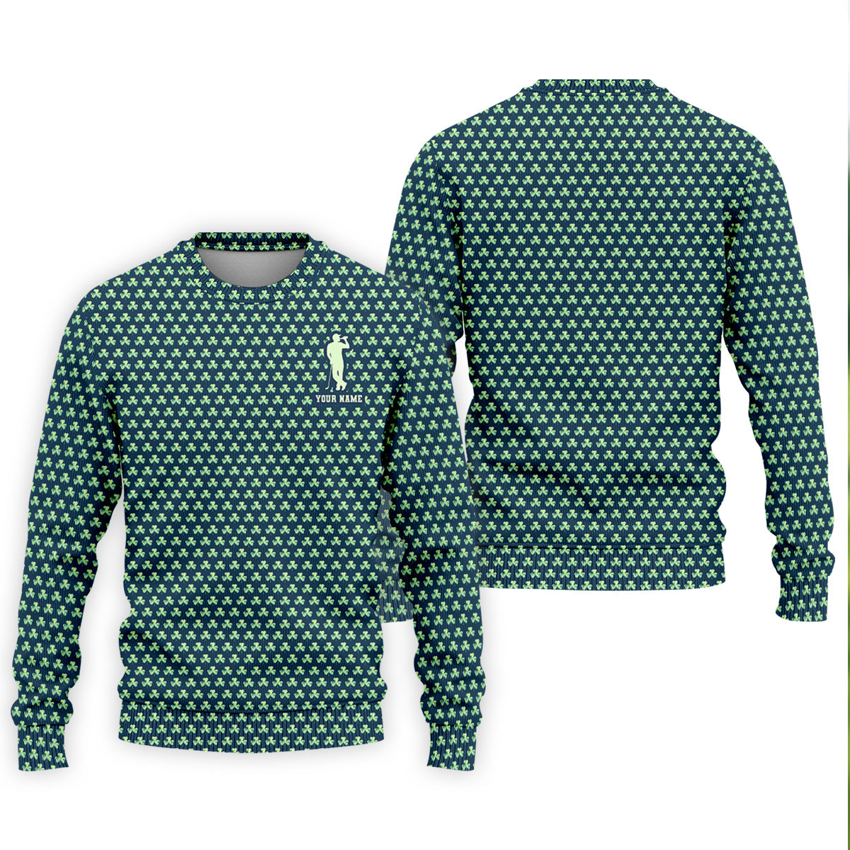 St Patrick's Day Shamrock Golf And Beer Green Golf Shirt, Polo Shirts For Men, Golf Shirts For Men