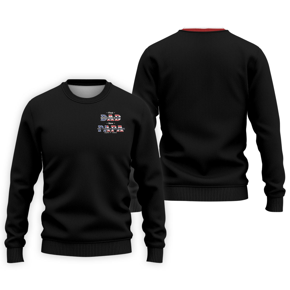 Black First Dad Now Grandpa Golf Polo Shirt, Mens Golf Shirts, Golf Apparel For Men