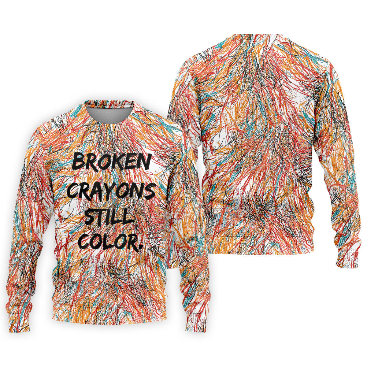Broken Crayons Still Color Mental Health Awareness Golf Polo Shirt, Mens Golf Polo, Printed Golf Shirts