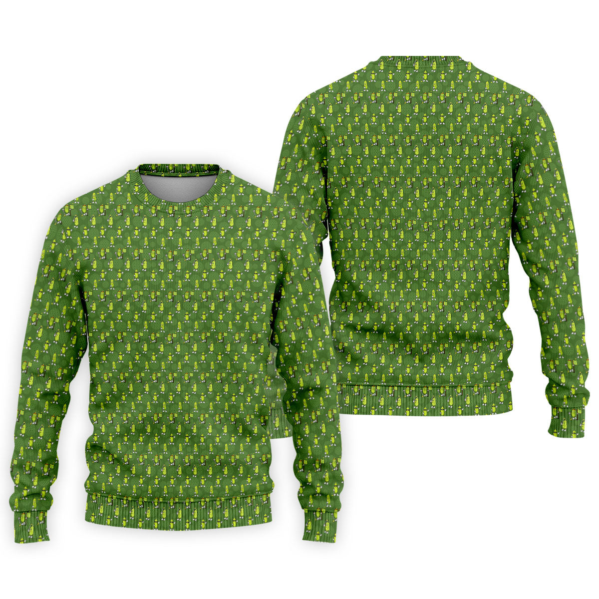 Funny Hole In One Pickle Golf Pattern Polo Shirt, Golf Shirts For Men, Mens Golf Apparel