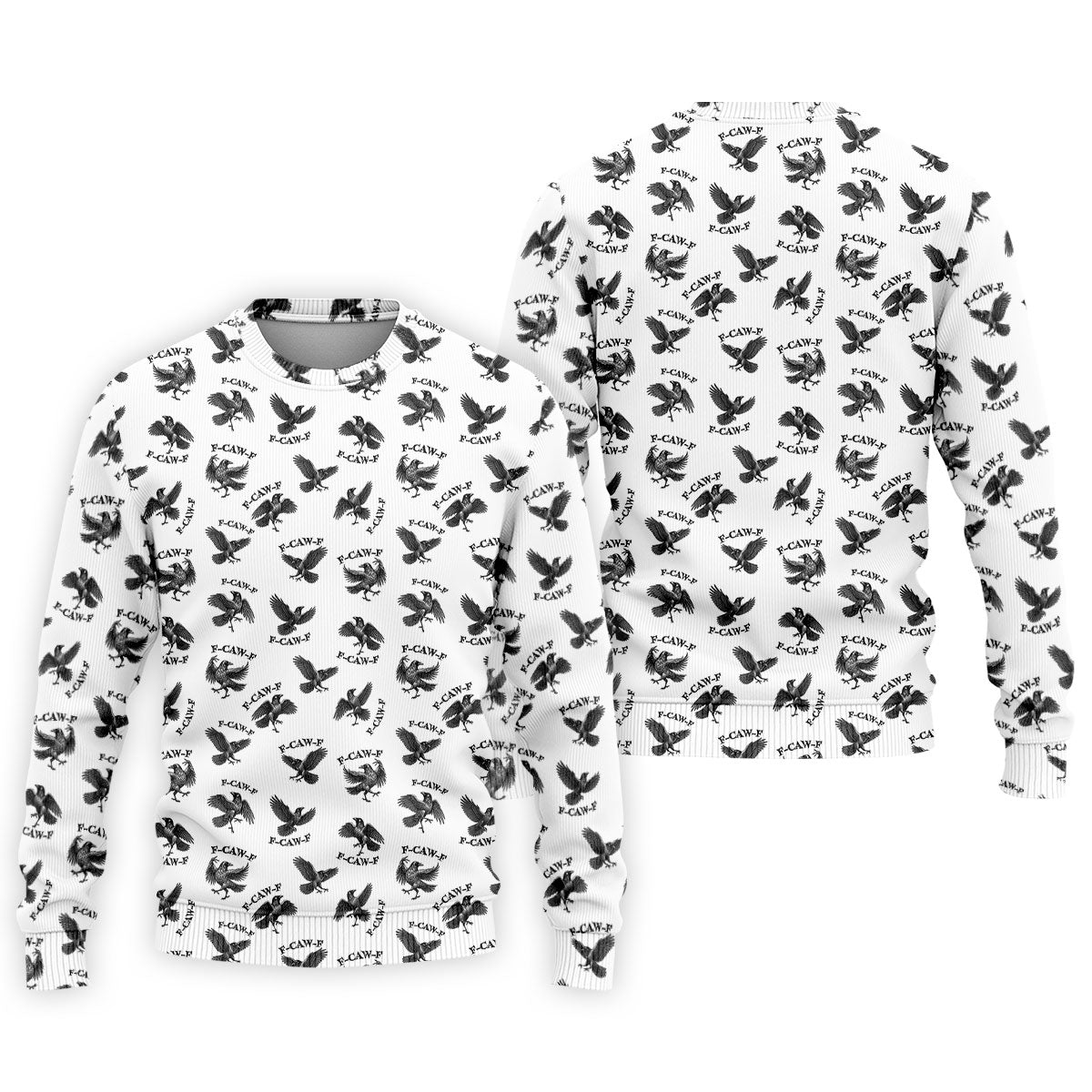 F-Caw-F Raven Halloween Golf Polo Shirt, Halloween Shirt For Men, Golf Apparel For Men