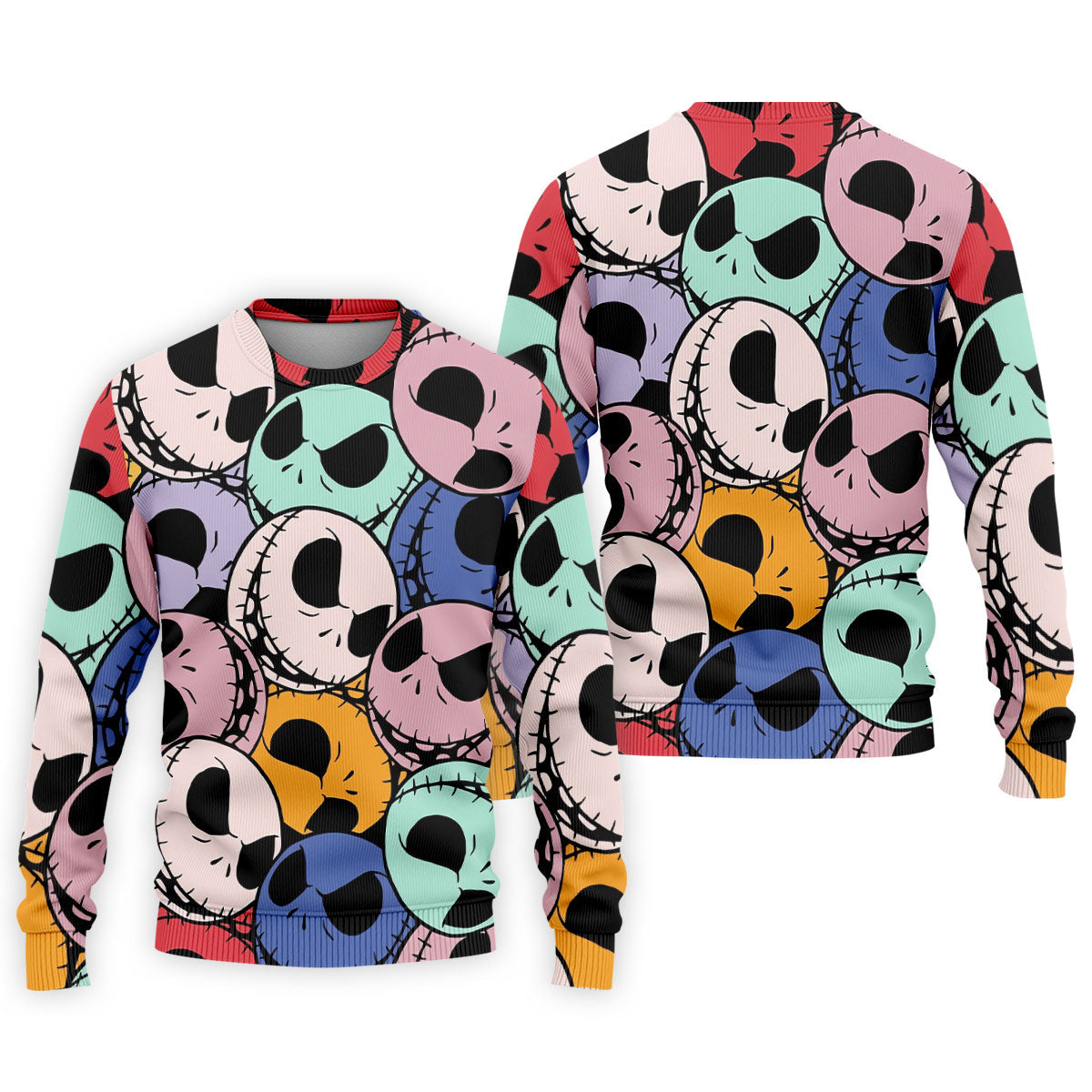 Colorful Cartoon Skull Halloween Golf Polo Shirt, Polo Shirts For Men, Printed Golf Shirts