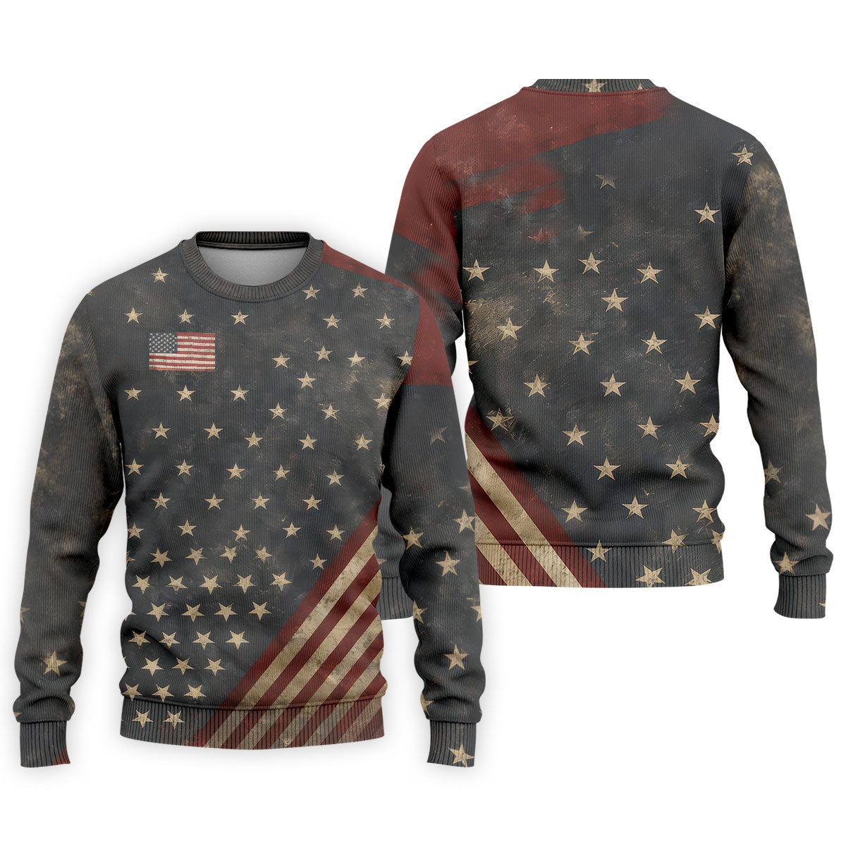 Men's 1776 Independence Day Stars Stripes Polo Golf Shirt, Patriotic 4th Of July Golf Shirts For Men