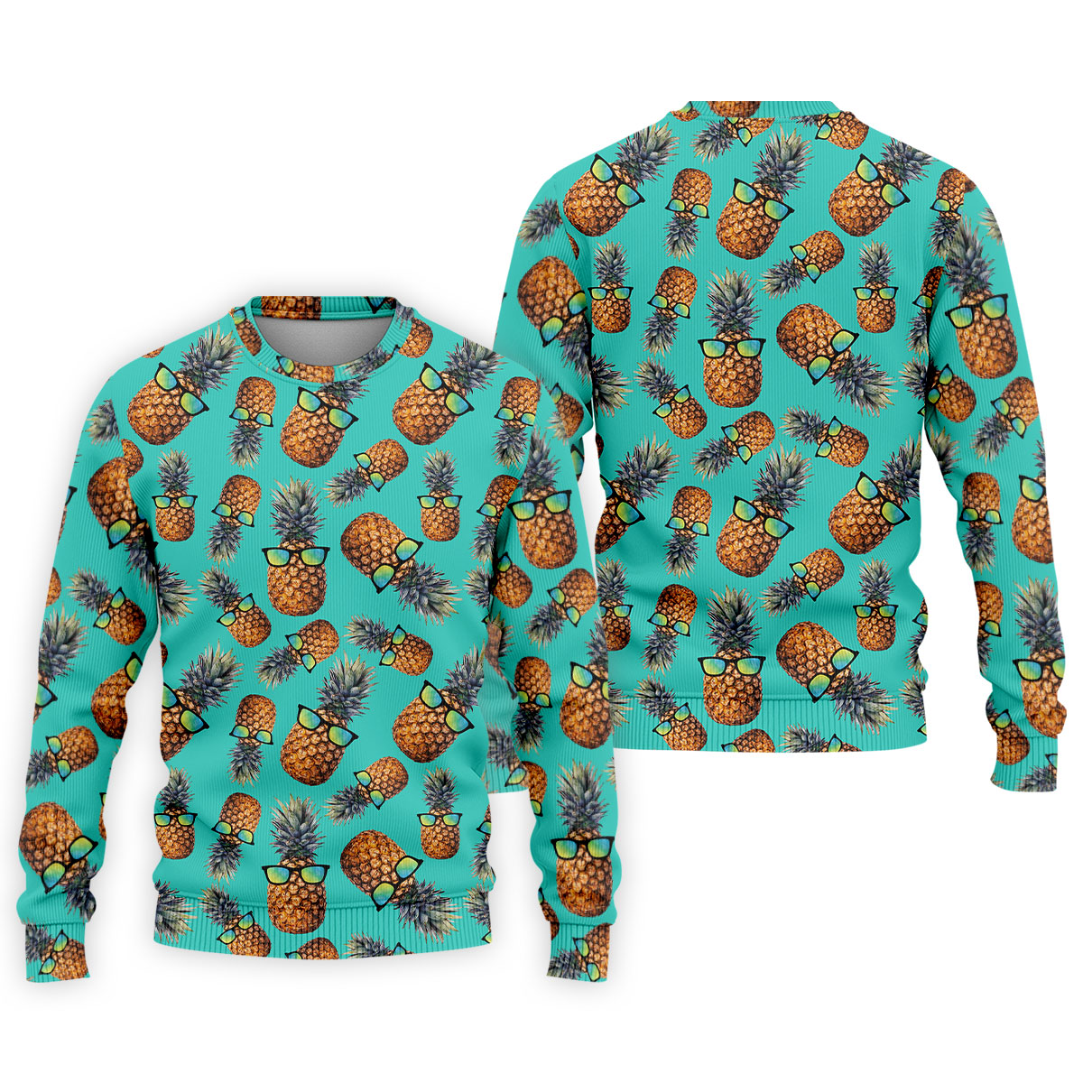 Cool Pineapple Tropical Theme Hawaiian Golf Shirt, Polo Shirts For Men, Golfing Apparel