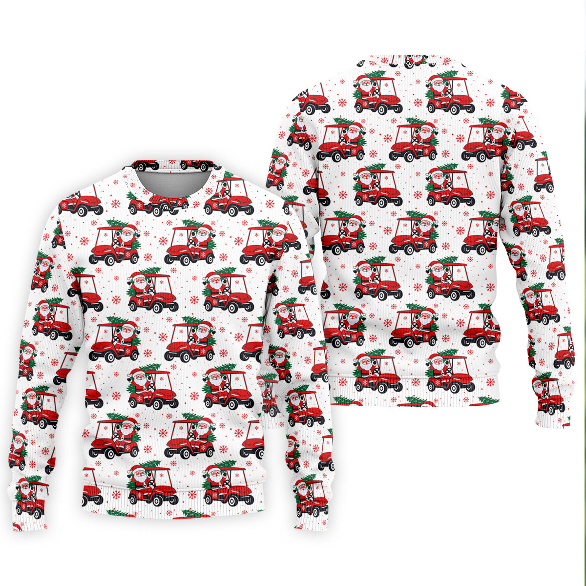 Santa Claus Golf Cart Fun Golf Shirts For Men, Christmas Golf Shirt, Polo Shirts For Men, Golf Gift For Men