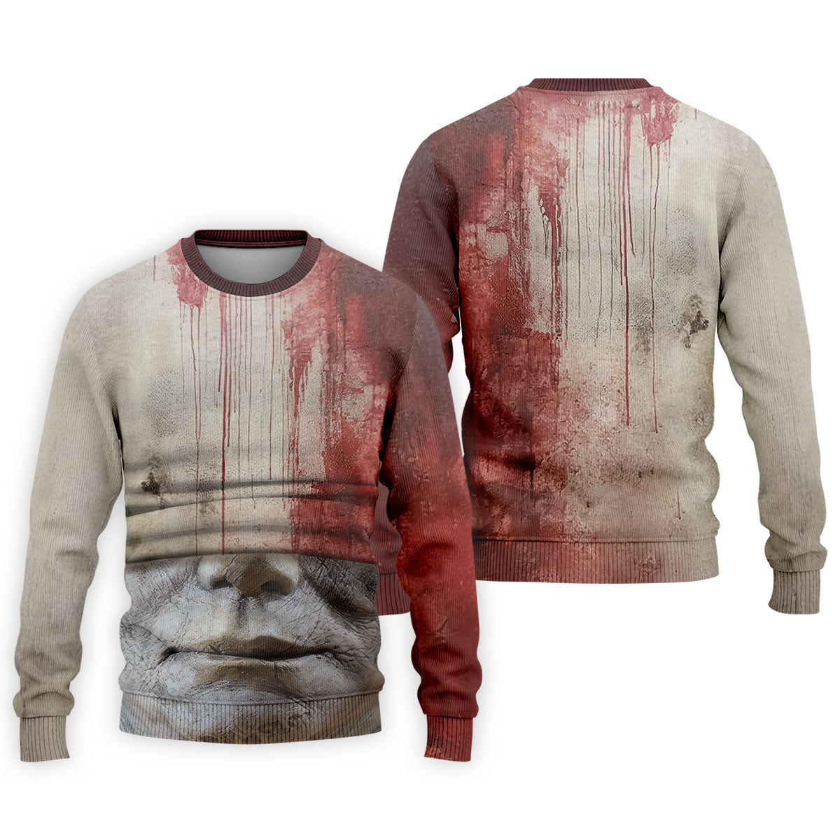 Blood Pale Mask Horror Character Halloween Polo Shirt, Men's Golf Shirt, Mens Golf Shirts
