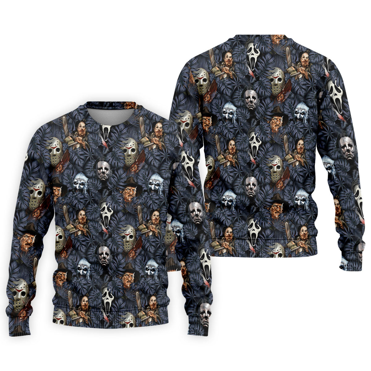 Tropical Horror Character Halloween Golf Shirt, Printed Golf Shirts, Golf Polo Shirts For Men