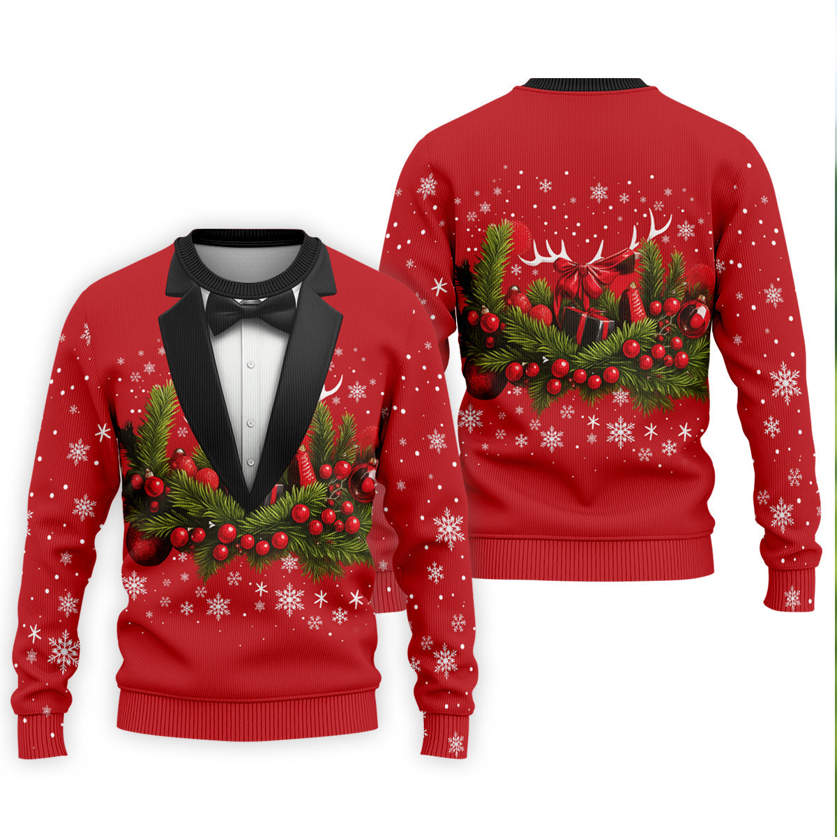 Christmas Mistletoe Vintage Prints Men's Golf Polo Shirts, Christmas Golf Shirt, Golf Gift For Men