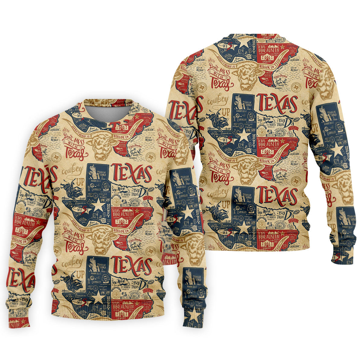 Don't Mess With Texas Western Theme Old West Golf Tops For Men, Polo Shirts For Men, Golf Shirts For Men