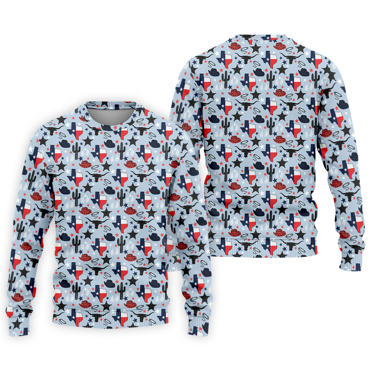 Texas Western Pattern Golf Polo Shirt, Printed Golf Shirts, Golf Polo Shirts For Men