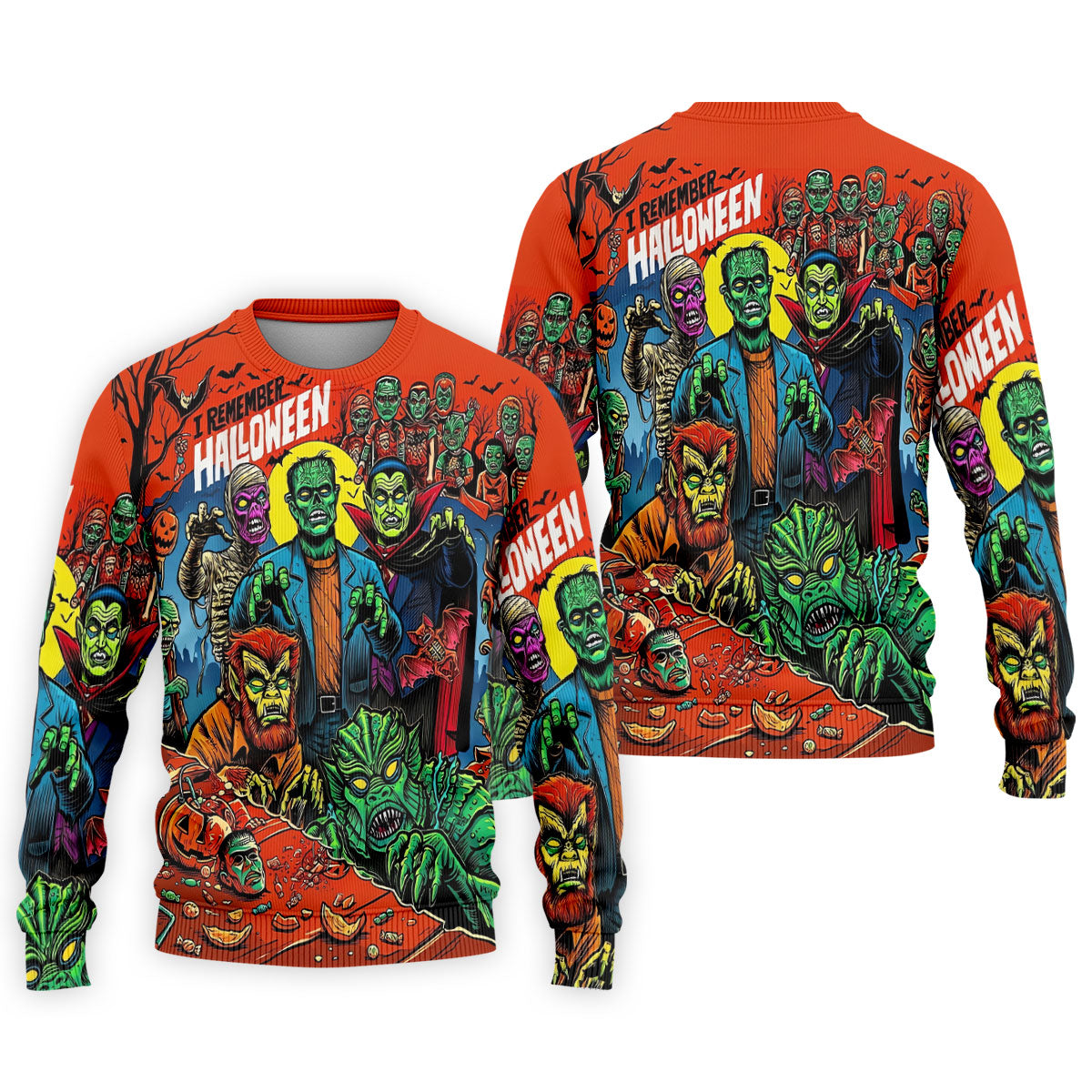 I Remember Halloween Classic Monster Golf Polo Shirt, Men's Golf Shirts, Hawaiian Golf Shirt