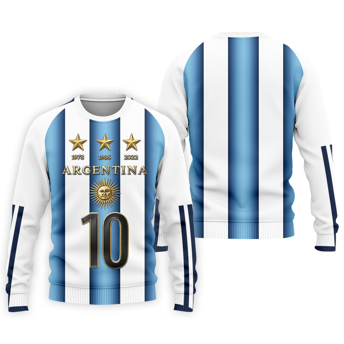 Argentina World Cup Sun Of May Golf Tops For Men, Football Theme Polo Shirts For Men