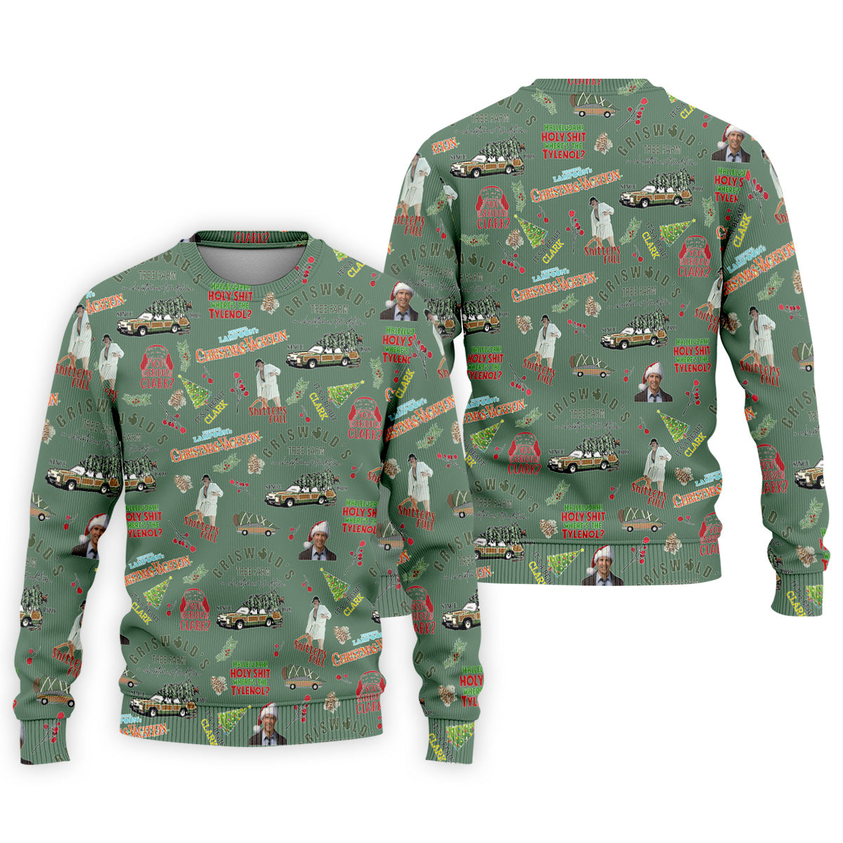 Tree Farm Moss Green Christmas Golf Shirt, Men's Funny Golf Shirts, Polo Shirts For Men