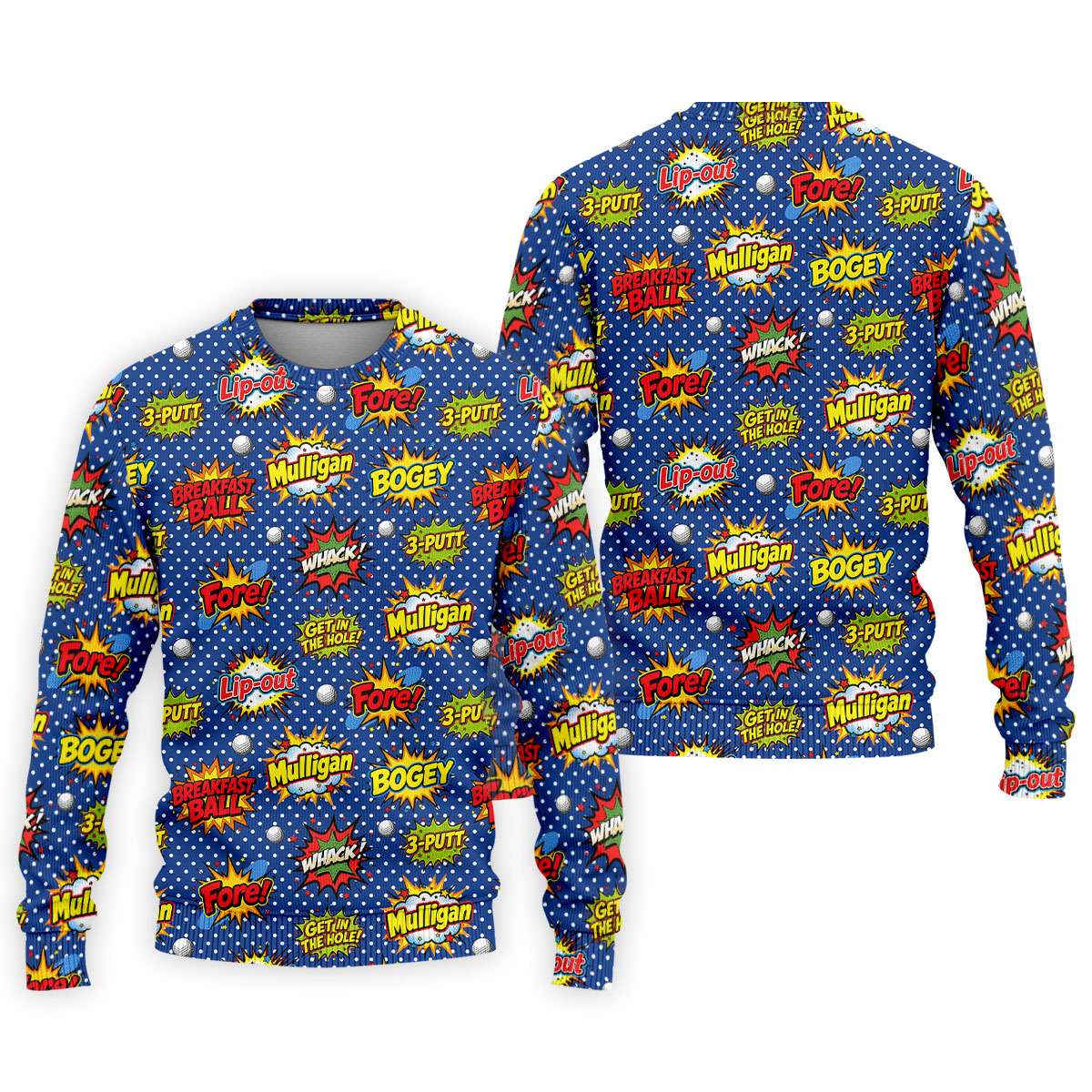Funny Comic Pop Art Golf Shirt, Hawaiian Golf Shirt, Golf Shirts For Men