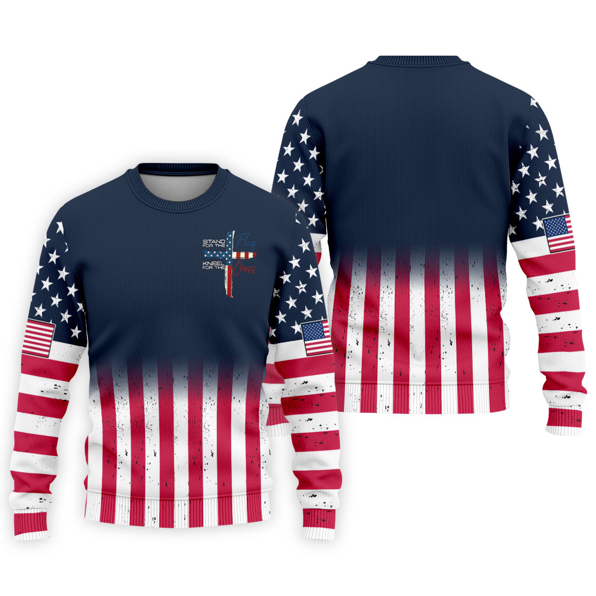 Stand For The Flag Kneel For The Cross Patriotic Golf Shirt, 250 Years 4th Of July Golf Shirts For Men