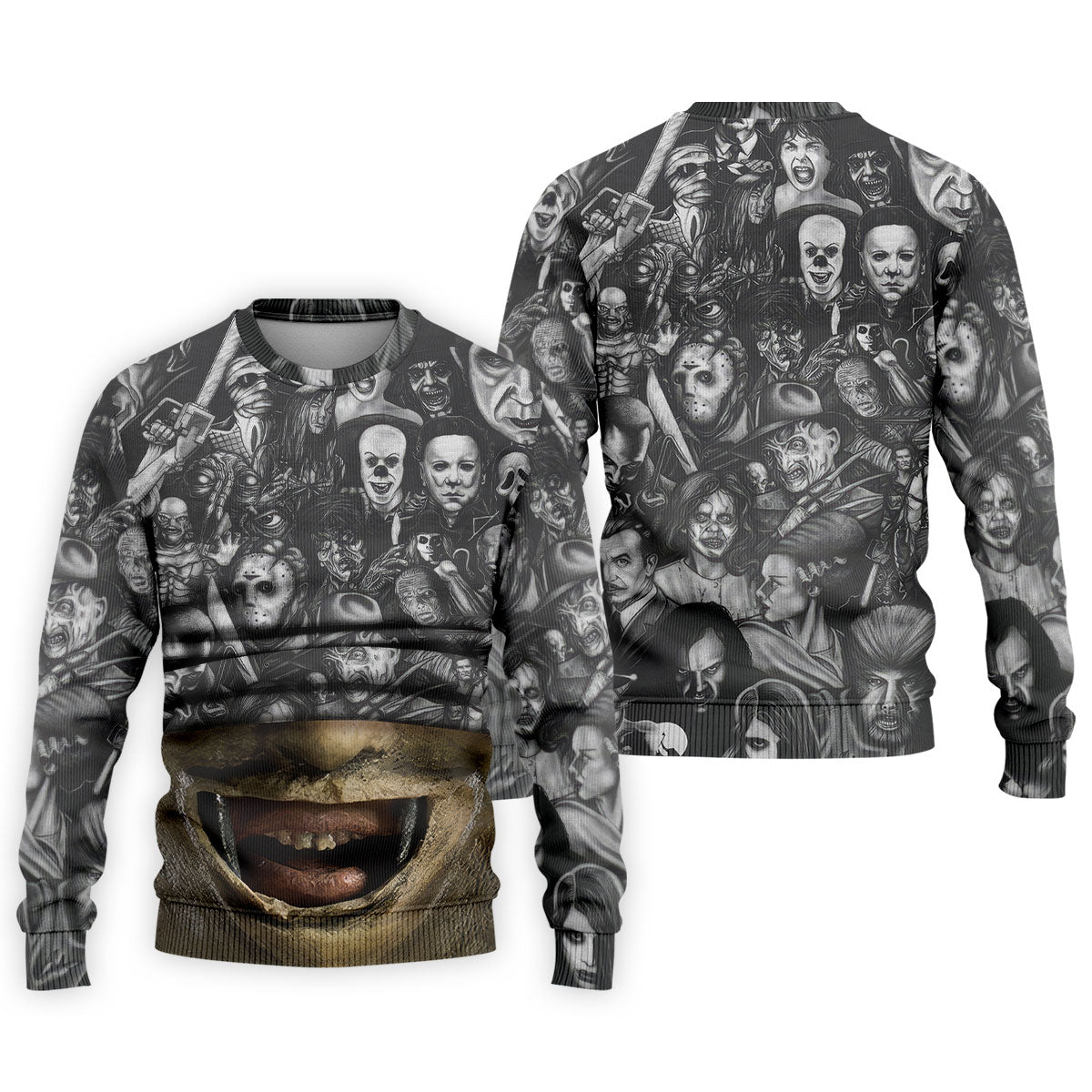 Leather Mask Horror Character Halloween Polo Shirt, Mens Polo Shirts, Golf Apparel For Men