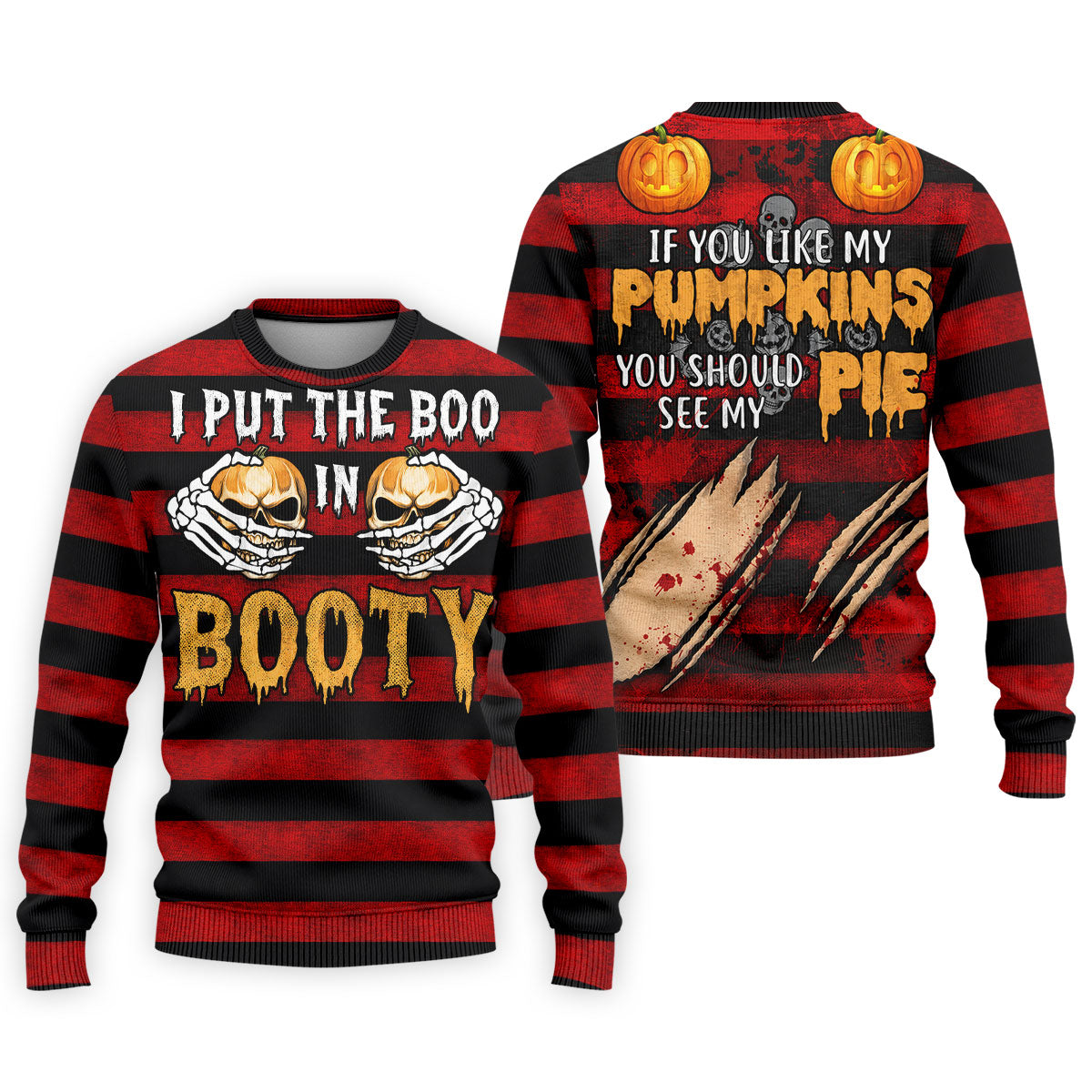 I Put The Boo In Booty Halloween Golf Polo Shirt, Men's Golf Shirt, Hawaiian Golf Shirt