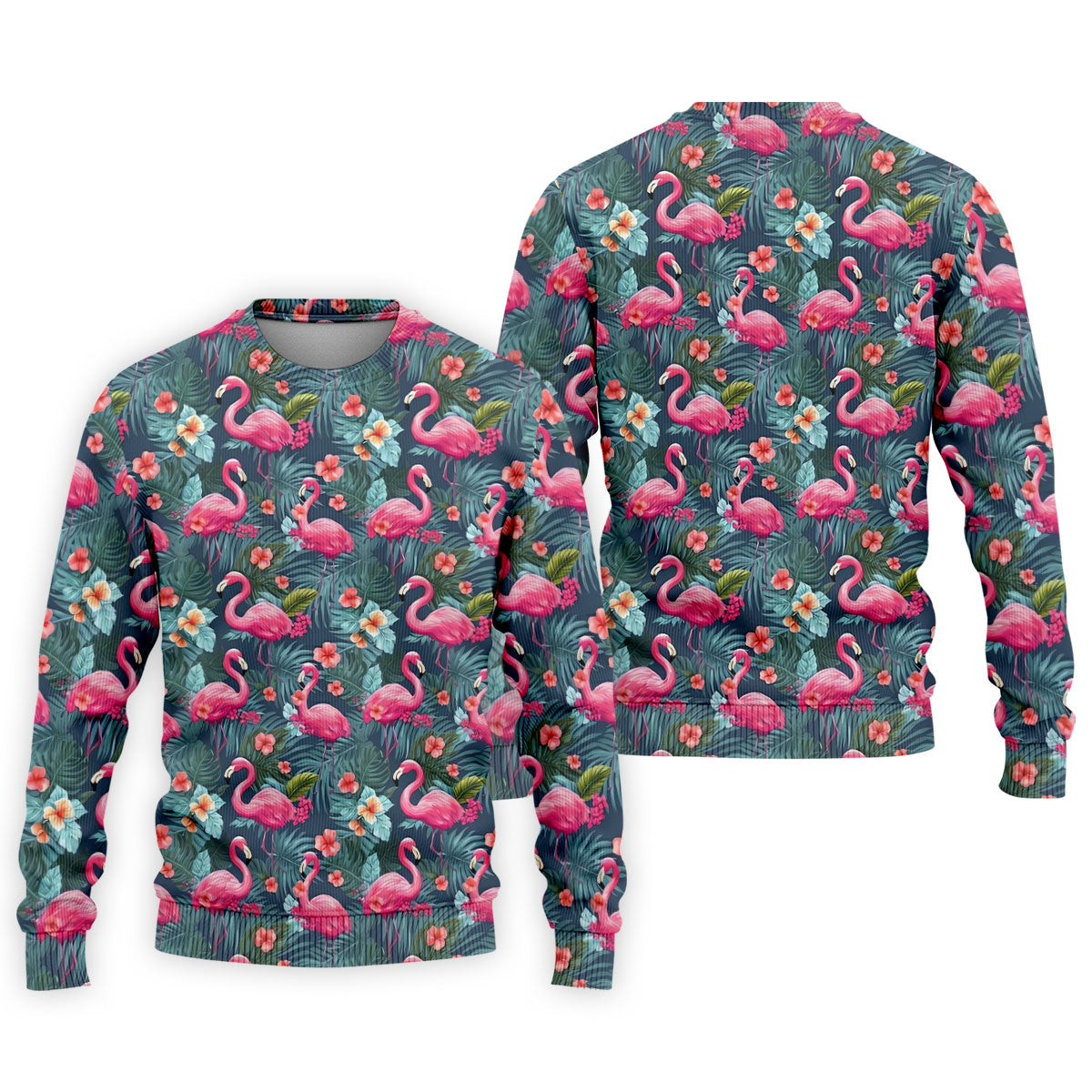 Pink Flamingo Tropical Floral Golf Polo Shirt, Hawaiian Golf Shirt, Golf Shirts For Men