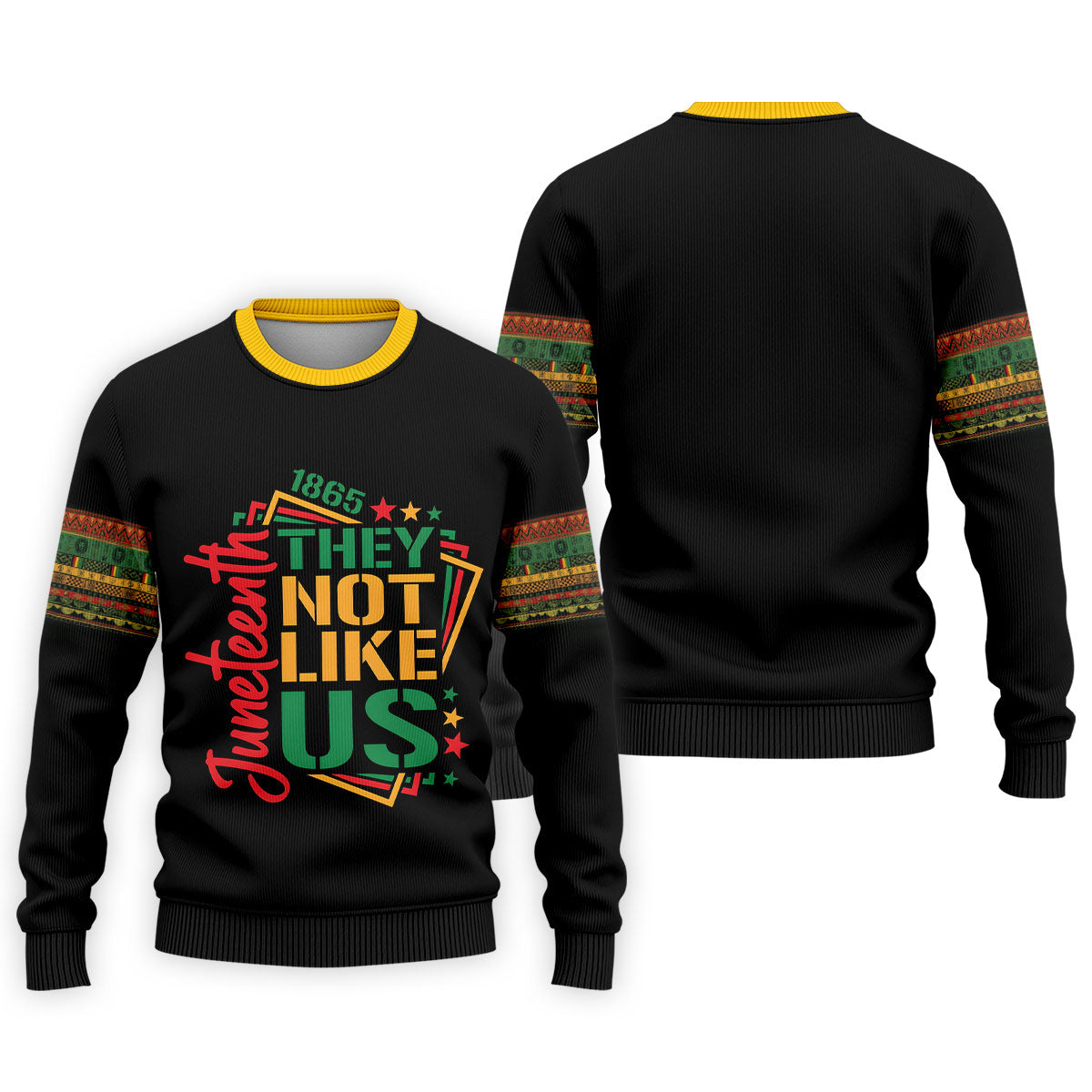Juneteenth They Not Like Us 1865 Heritage Golf Polo Shirt, Golf Shirts For Men, Printed Golf Shirts
