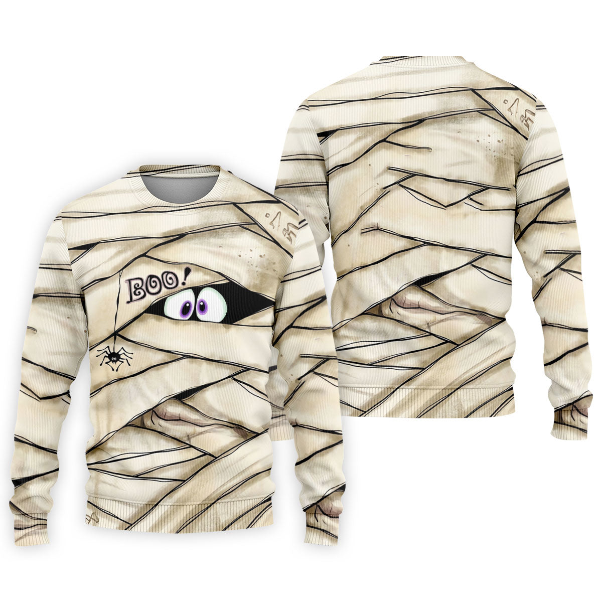 Cute Mummy Peeking Eyes BOO Halloween Golf Polo Shirt, Mens Golf Polo, Hawaiian Golf Shirt