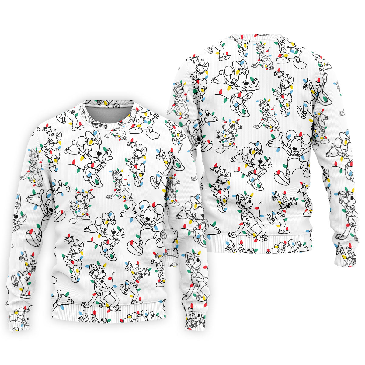 Happy Cartoon Characters Xmas Golf Shirt, Polo Shirts For Men, Golf Gift For Men, Christmas Golf Shirt