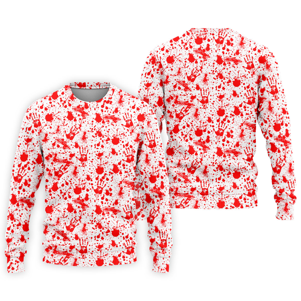 Horror Character Blood Splatter Pattern Golf Polo Shirt, Men's Golf Polo, Hawaiian Golf Shirt