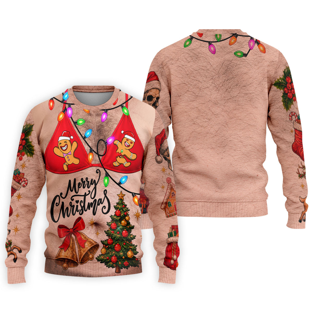 Merry Christmas Gingerbread Bra Polo Shirt, Mens Golf Shirts, Polo Shirts For Men