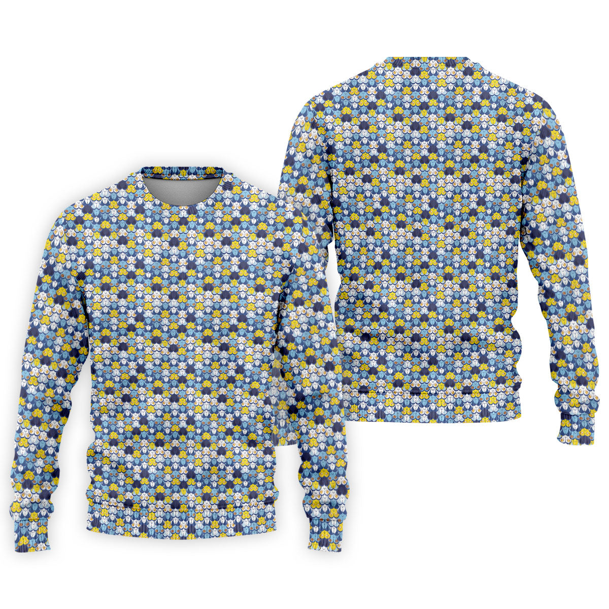 Funny Beer Pretzel Cleavage Pattern Golf Polo Shirt, Mens Golf Polo, Printed Golf Shirts