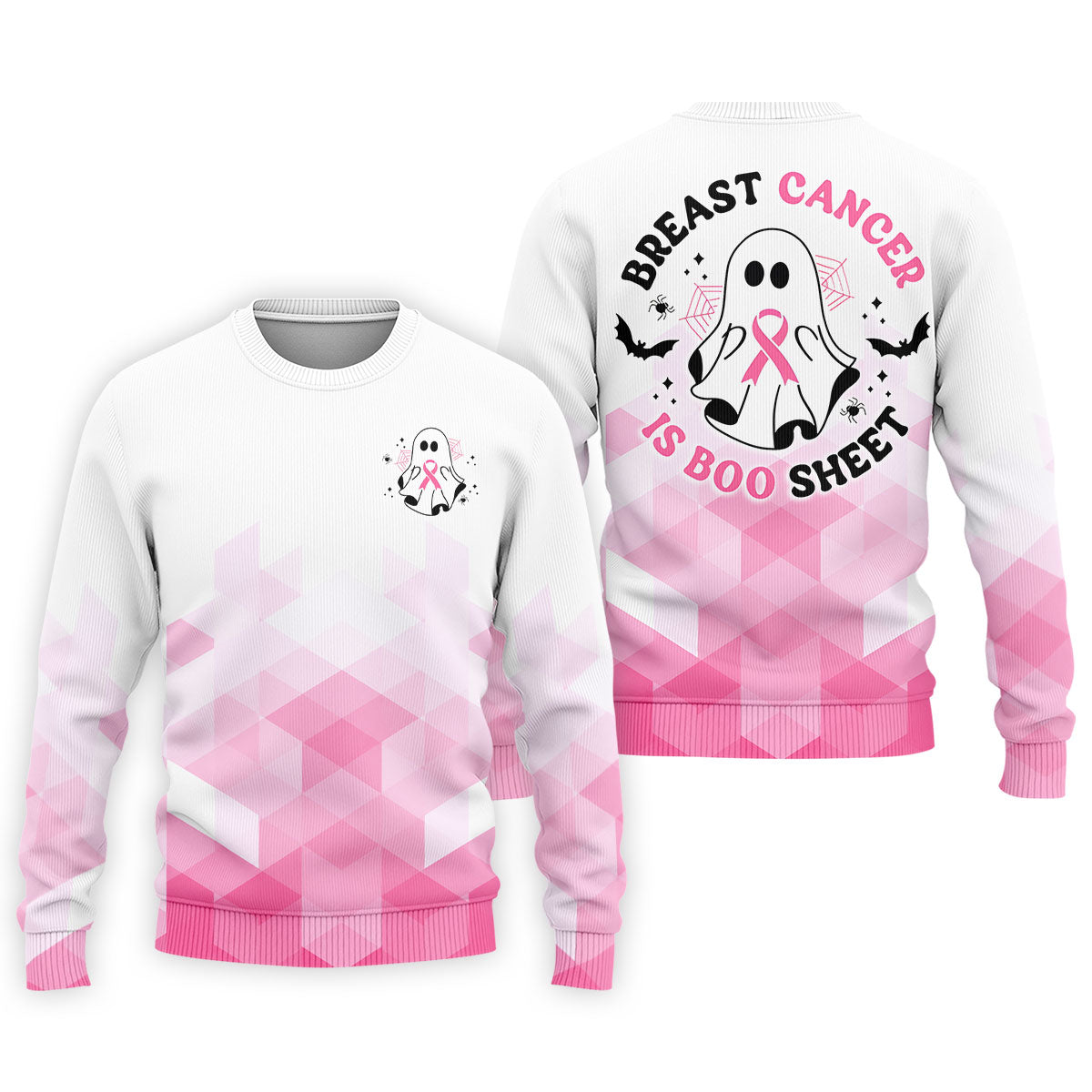 Breast Cancer Is Boo Sheet Ghost Horror Character Polo Shirt, Mens Golf Polo, Printed Golf Shirts