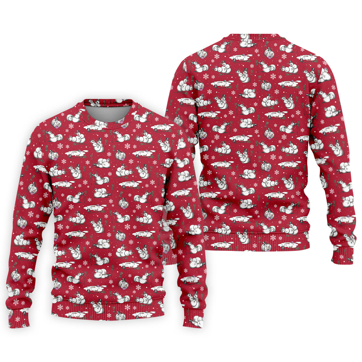 Funny Snowman Naughty Couple Red Golf Shirt, Christmas Golf Shirt, Golf Gift For Him, Polo Shirts For Men