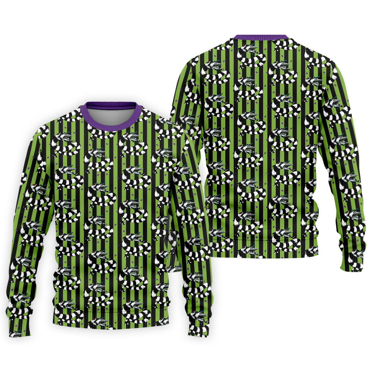 Beetle Stripe Snake Halloween Golf Polo Shirt for Men, Golf Polo Shirts For Men, Printed Golf Shirts