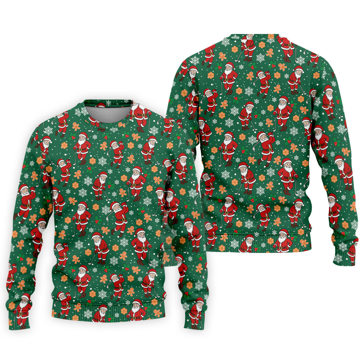 Golfing Santa Fun Golf Shirts For Men, Christmas Golf Shirt, Polo Shirts For Men, Golf Gift For Men