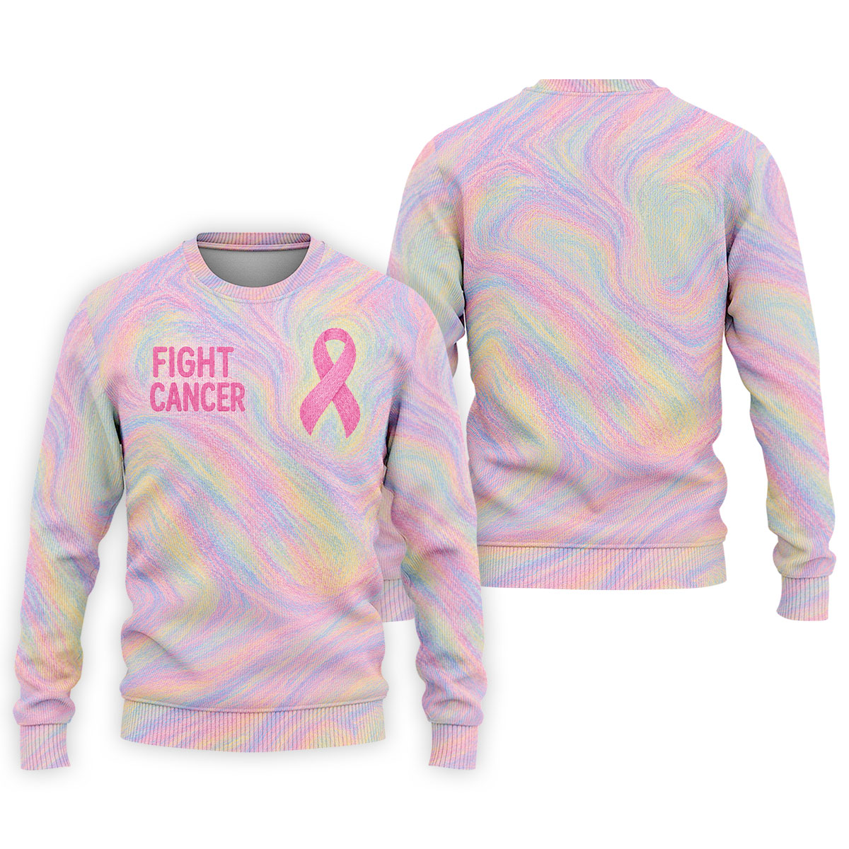 Fight Cancer Pink Ribbon Breast Cancer Polo Shirt, Golf Shirts For Men, Mens Polo Shirts